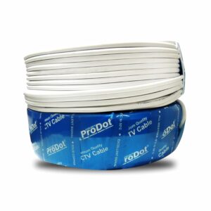 ProDot Premium 90 Meter Copper 3+1 CCTV Cable I A+ Quality Audio + Video Quality in All Weather -5° to 50°