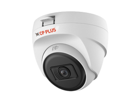 CP Plus CP-URC-DC24PL3 dome CCTV camera with high-resolution lens and durable white housing for indoor surveillance