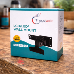 Trayojack LCD LED wall mount box for TV bracket with adjustable stand – Made in India